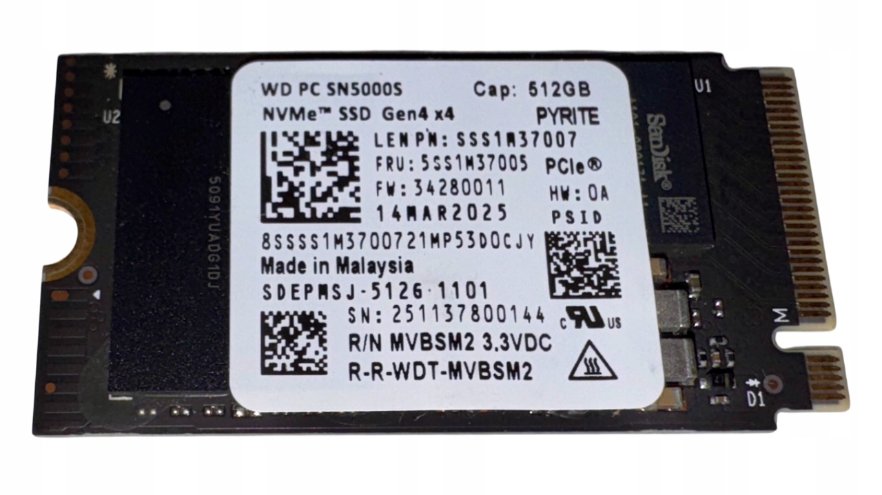 新同 WD PC SN5000S NVMe Gen4 SSD 512GB 高速 512GB M.2 2280 SANDISK PC SN5000S NVMe™ SSD | Sandisk