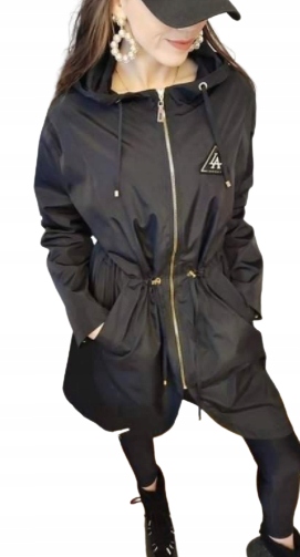 Kurtka wiosenna przejściowa PARKA czarny 40 NOWOŚĆ