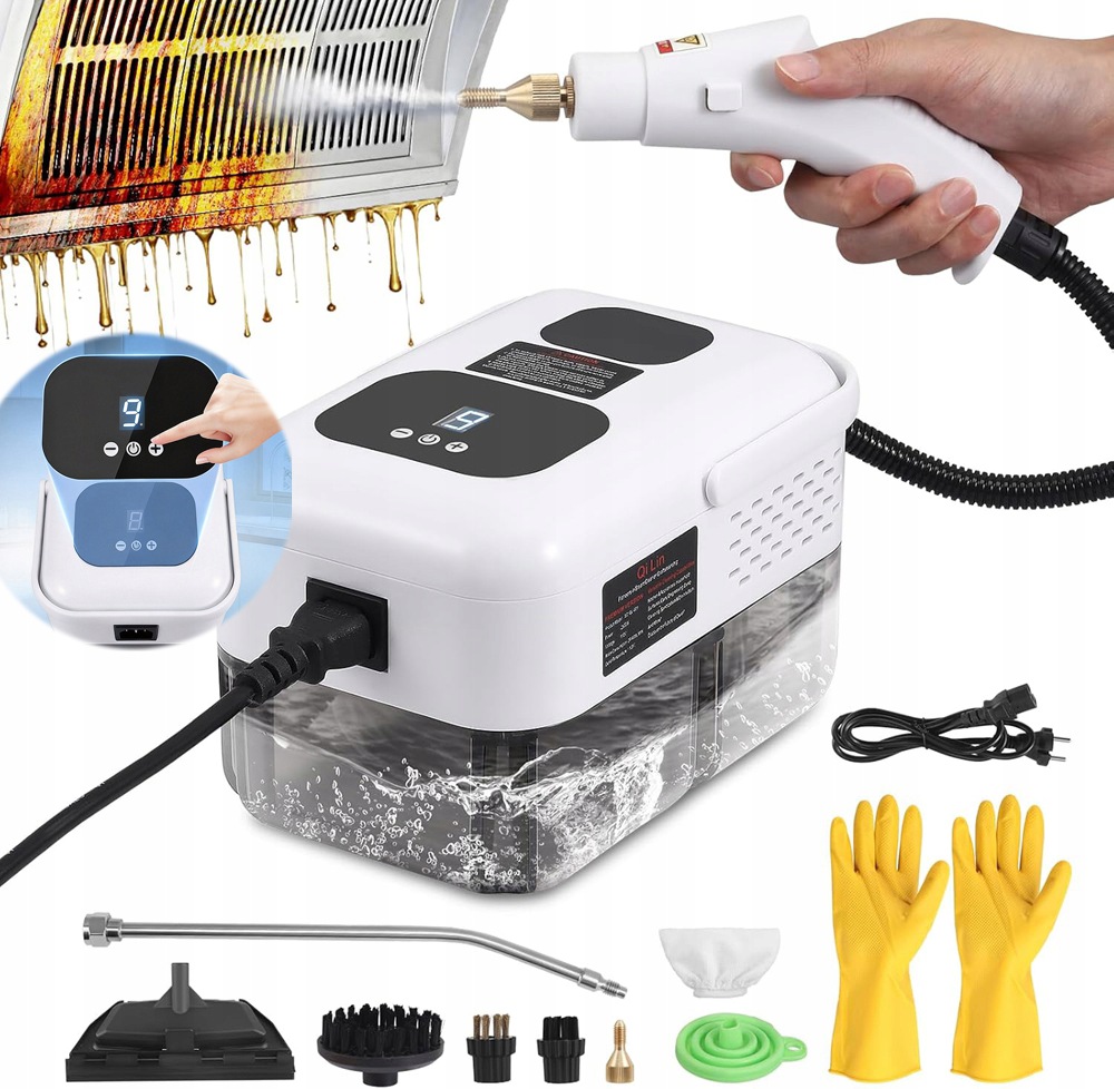 Parní Čistič Parní Mop Parní Výkonný 2500W Set Pro Odsavač,okno