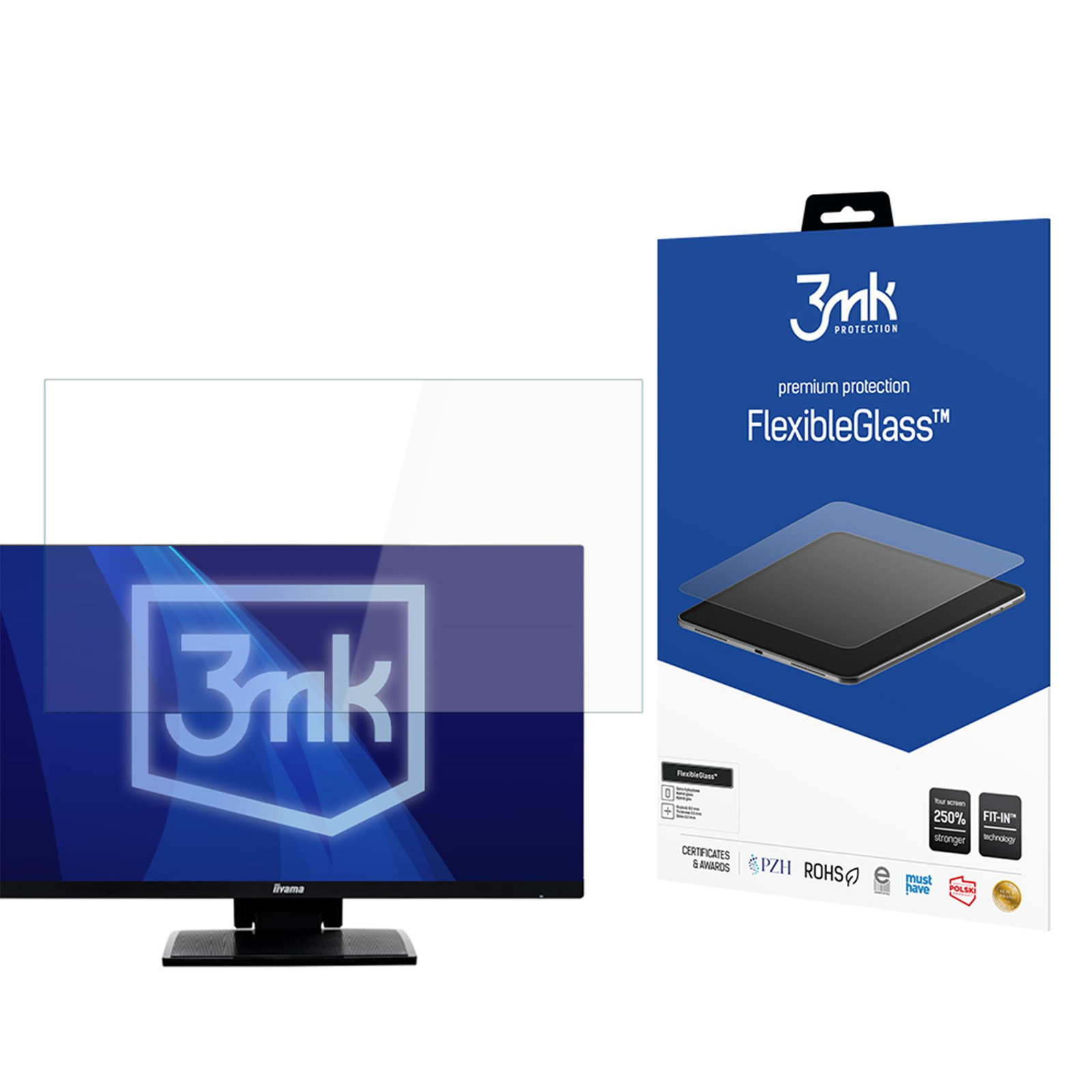 Hybridní Sklo pro iiyama ProLite T2254MSC-B1AG 3mk FlexibleGlass