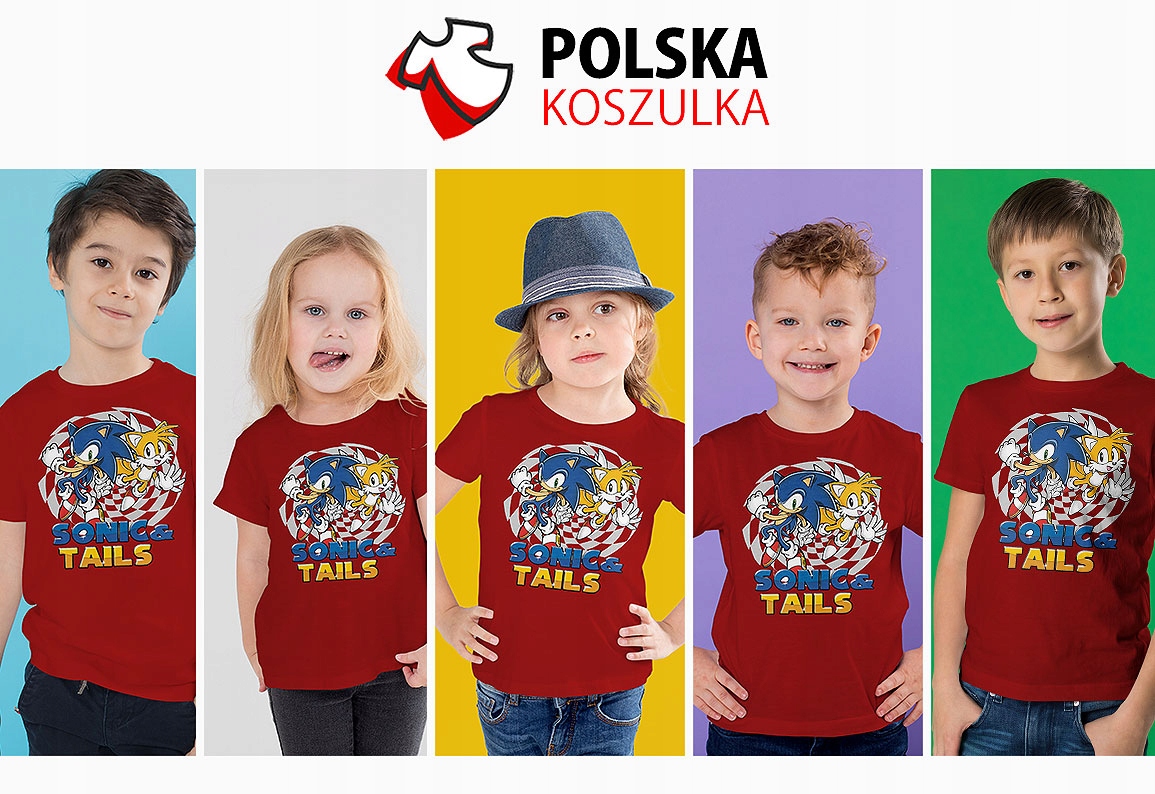 KOSZULKA DZIECIĘCA T-SHIRT DLA DZIECKA SONIC 128 PREZENT JAKOŚĆ Liczba sztuk w ofercie 1 szt.
