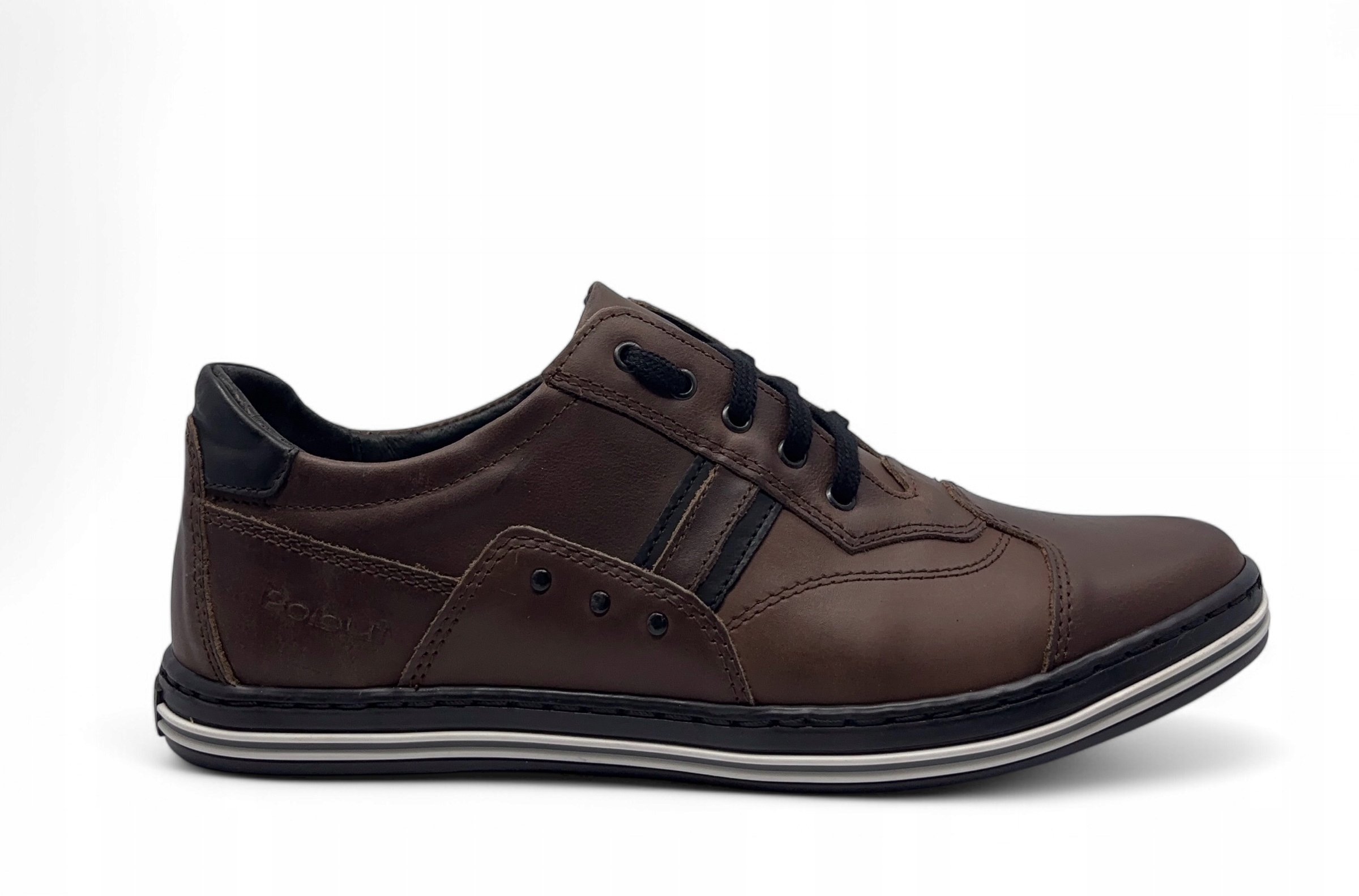 Pánské polobotky Polbut v koňakové barvě, velikost 43