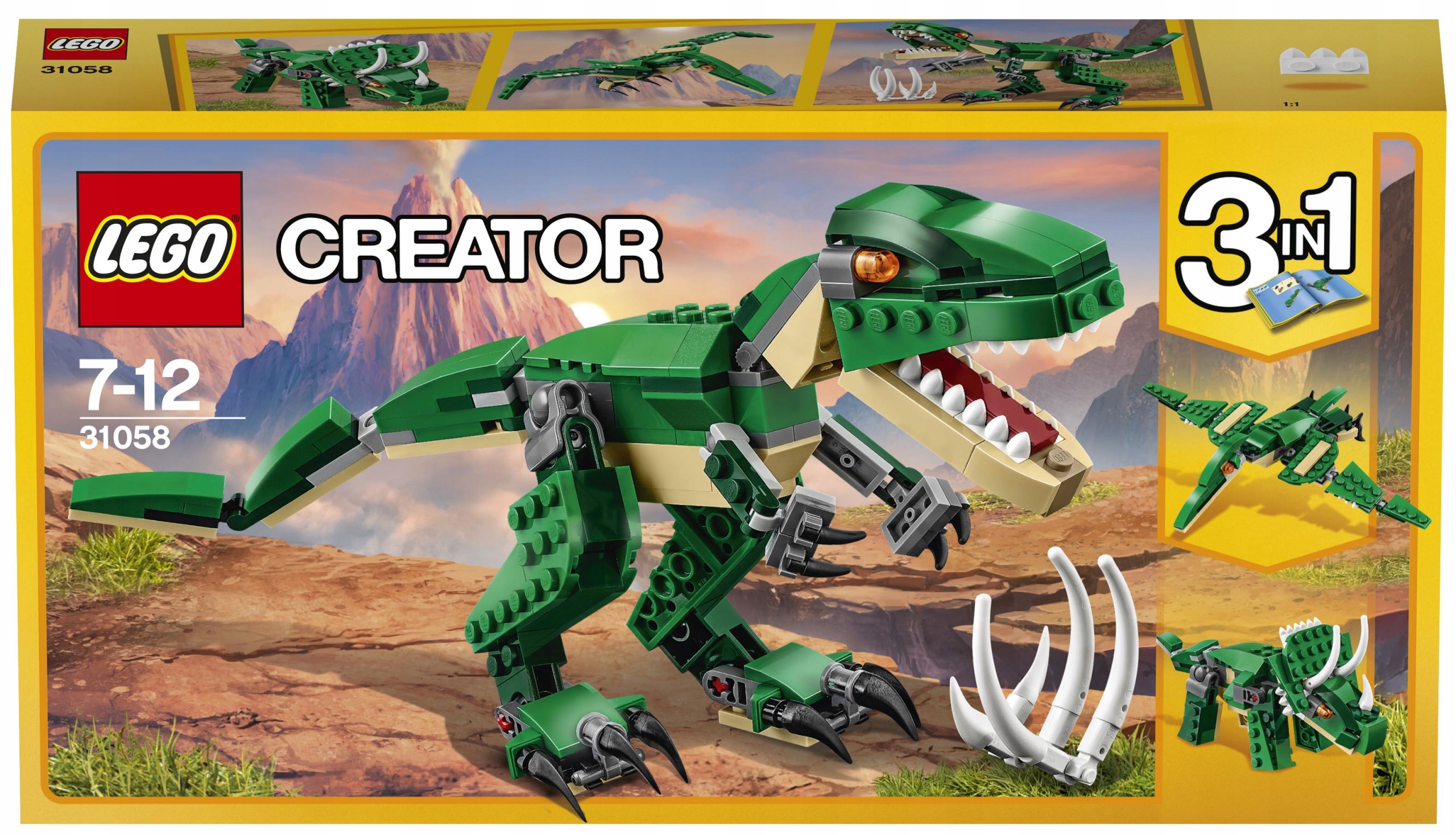 

Lego Creator Potężne dinozaury 3w1 31058