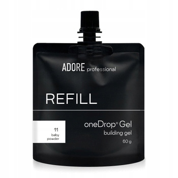 Adore Refill One Drop Gel No.11 Baby Powder – pro prodlužování nehtů 60 g