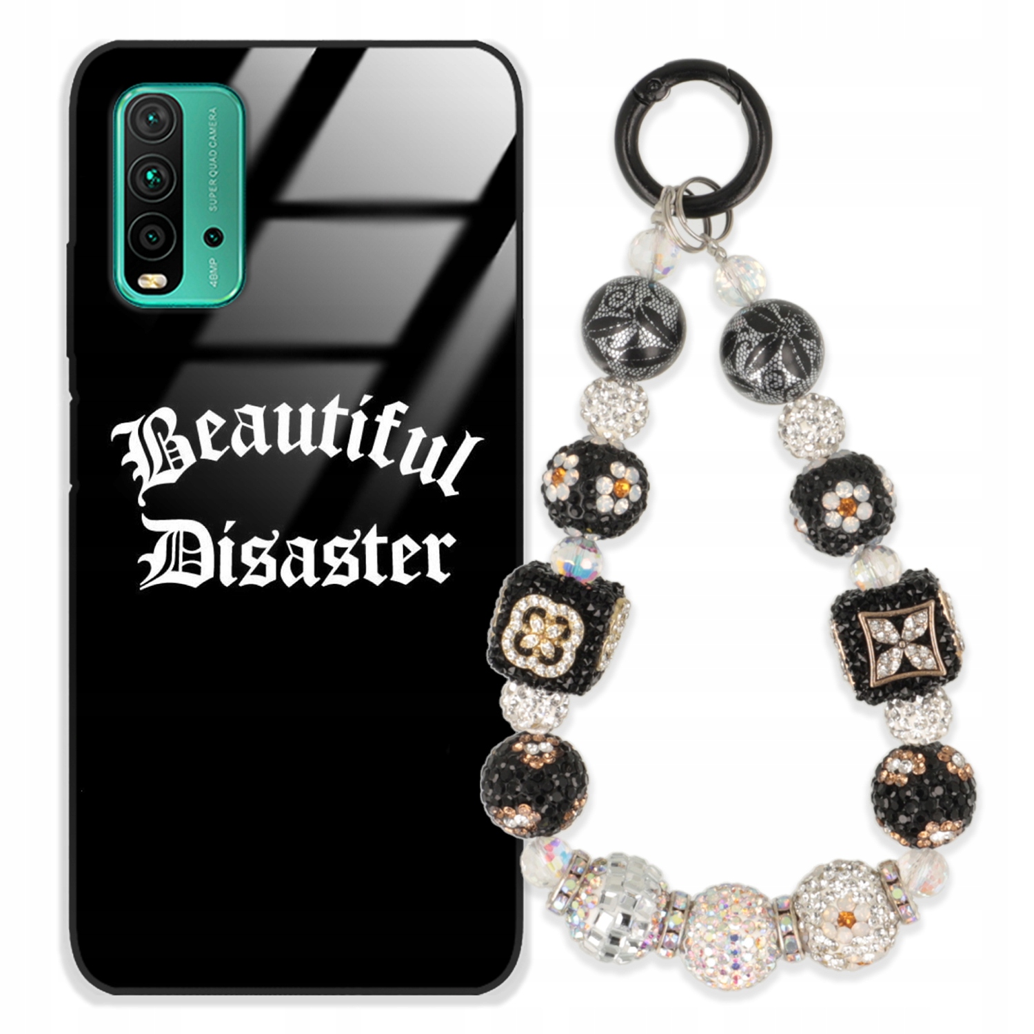 Puzdro Pre Xiaomi Redmi 9 Power Glass Kľúčenka Štýlové Prémiové Puzdro