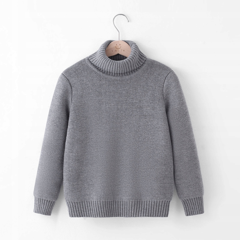 dziecięcy gruby polarowy sweter z golfem 2D7