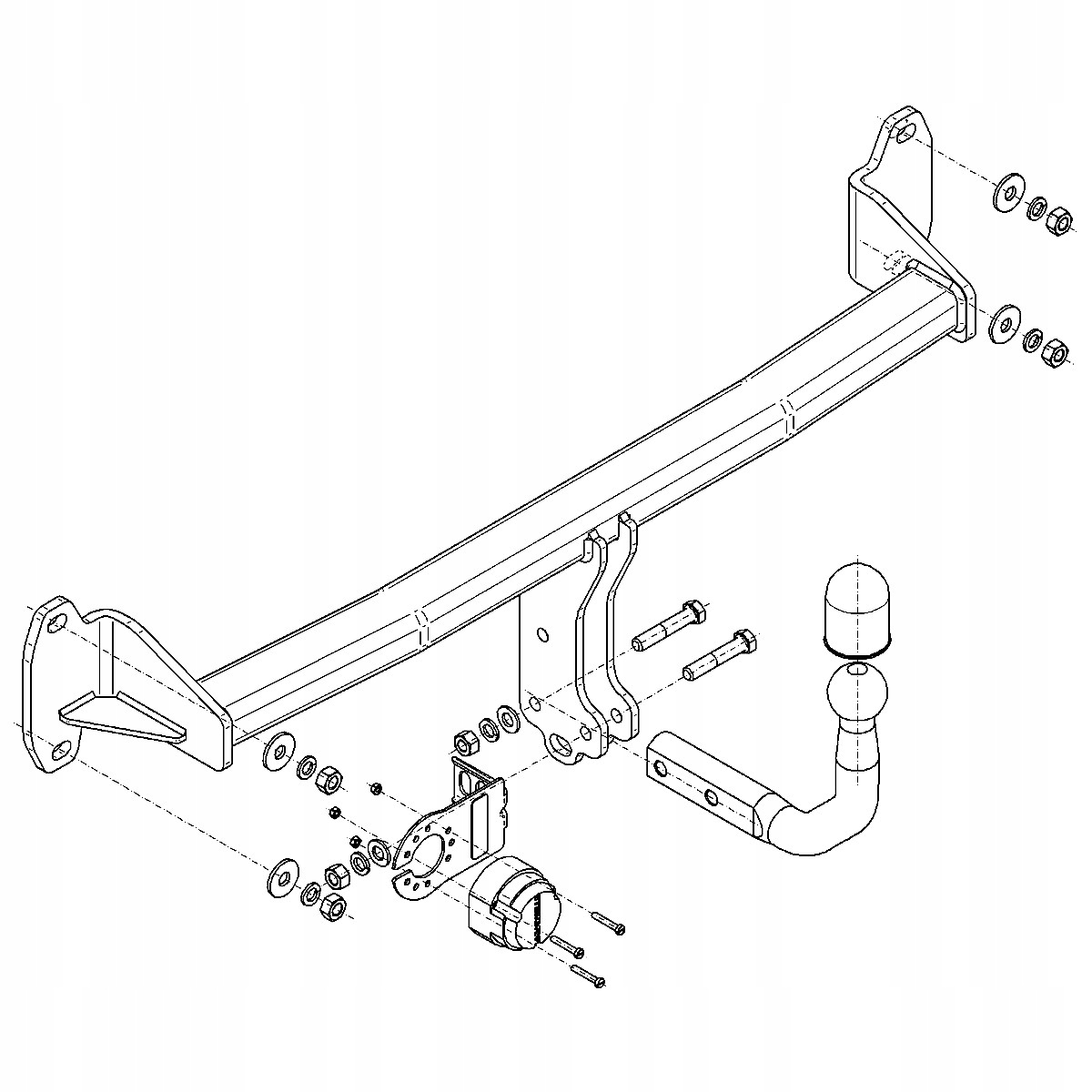 Hak holowniczy Mini Cooper Countryman F60 II 2 Crossover od 16 MODUŁ 13 PIN Producent Steinhof