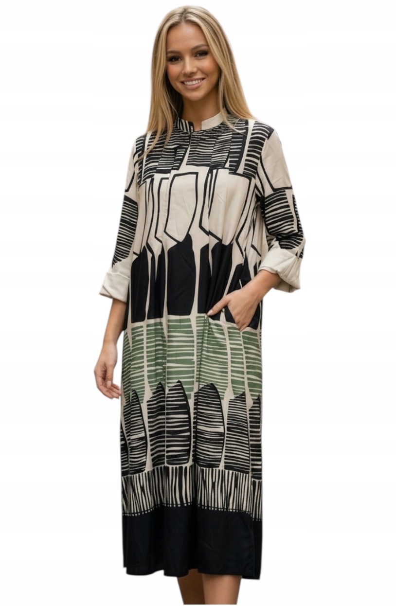 Krásné šaty Wendy Trendy módní Italská italská móda bavlna oversize