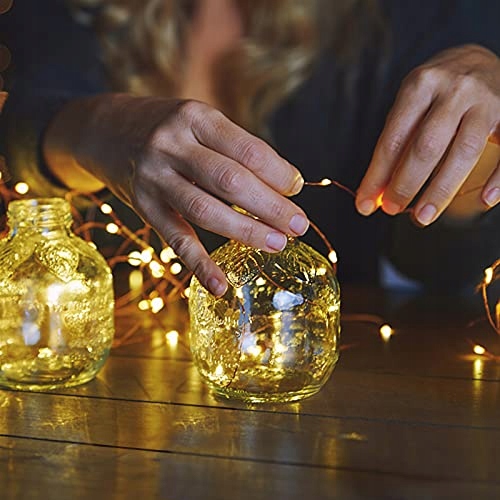 JSDOIN Lichterketten 5m 50LEDs Na Baterie Do Dekoracji Wnętrz i Świąt — miniatura 3