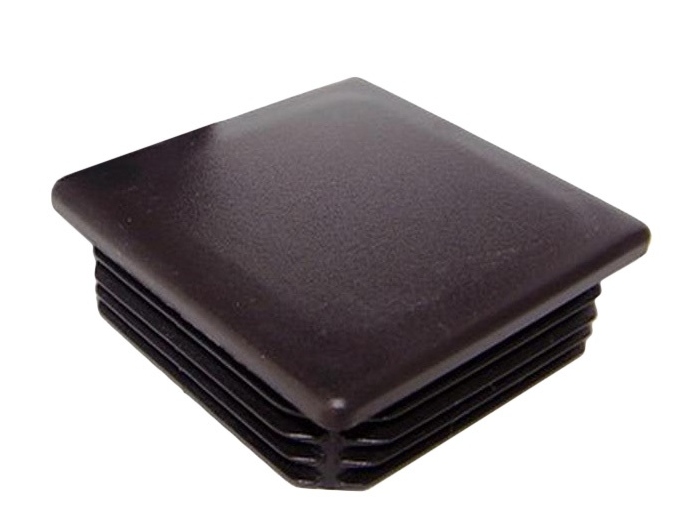 Zaślepka profila brązowa 80x80 kwadrat 100szt.