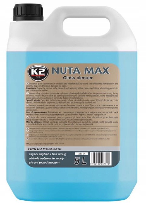 K2 NUTA MAX - жидкость для мытья стекла и пластика-5л