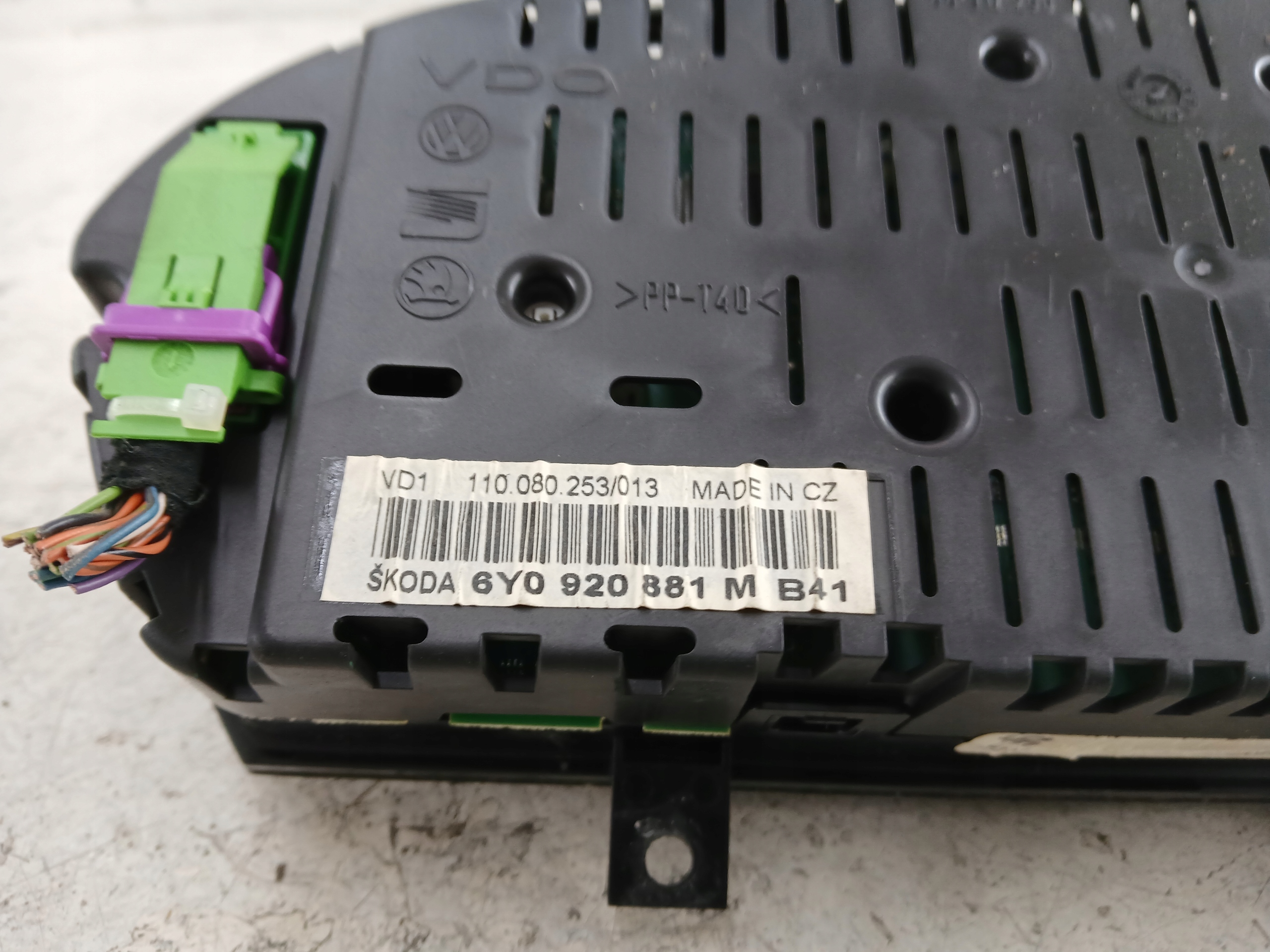 SKODA FABIA and 1.2 dials dials 6Y0920881M