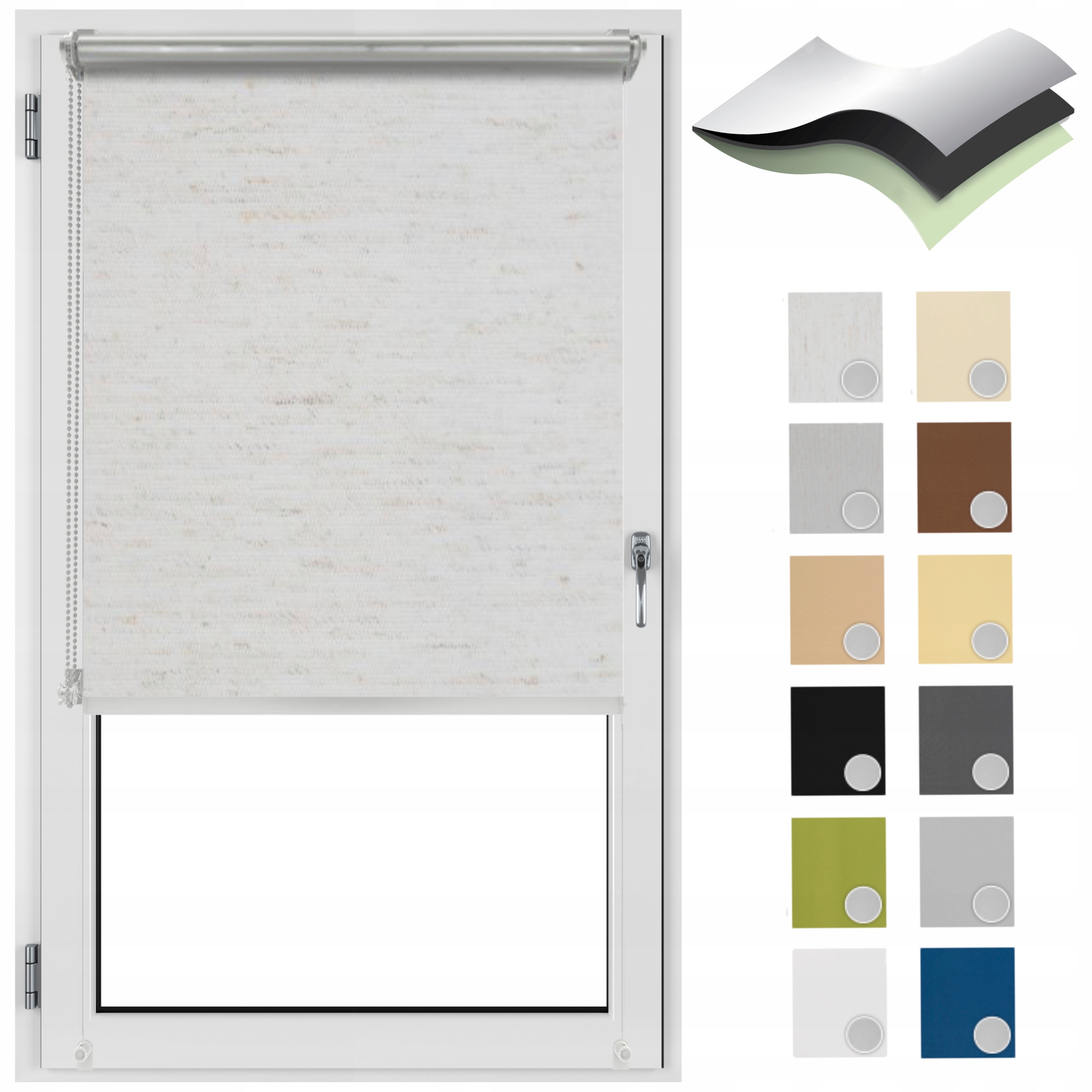 

Roleta Zaciemniająca Przeciwsłoneczna 40x150 len