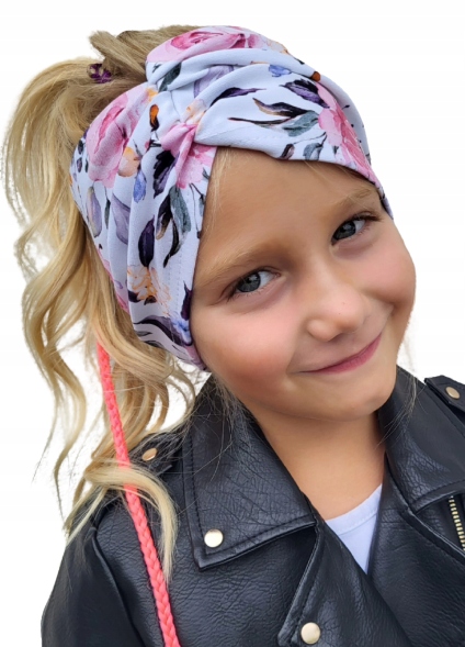 Opaska Do Włosów Marszczona Na Głowę Kolory 52-55