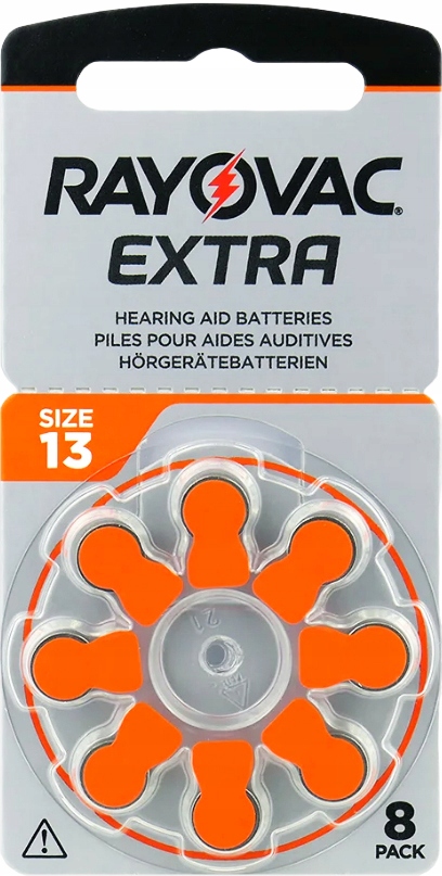 

8x Bateria Do Aparatów Słuchowych Rayovac 13 PR48