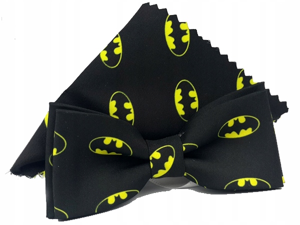 MUCHA MUSZKA MĘSKA MAŁA CZARNA BATMAN