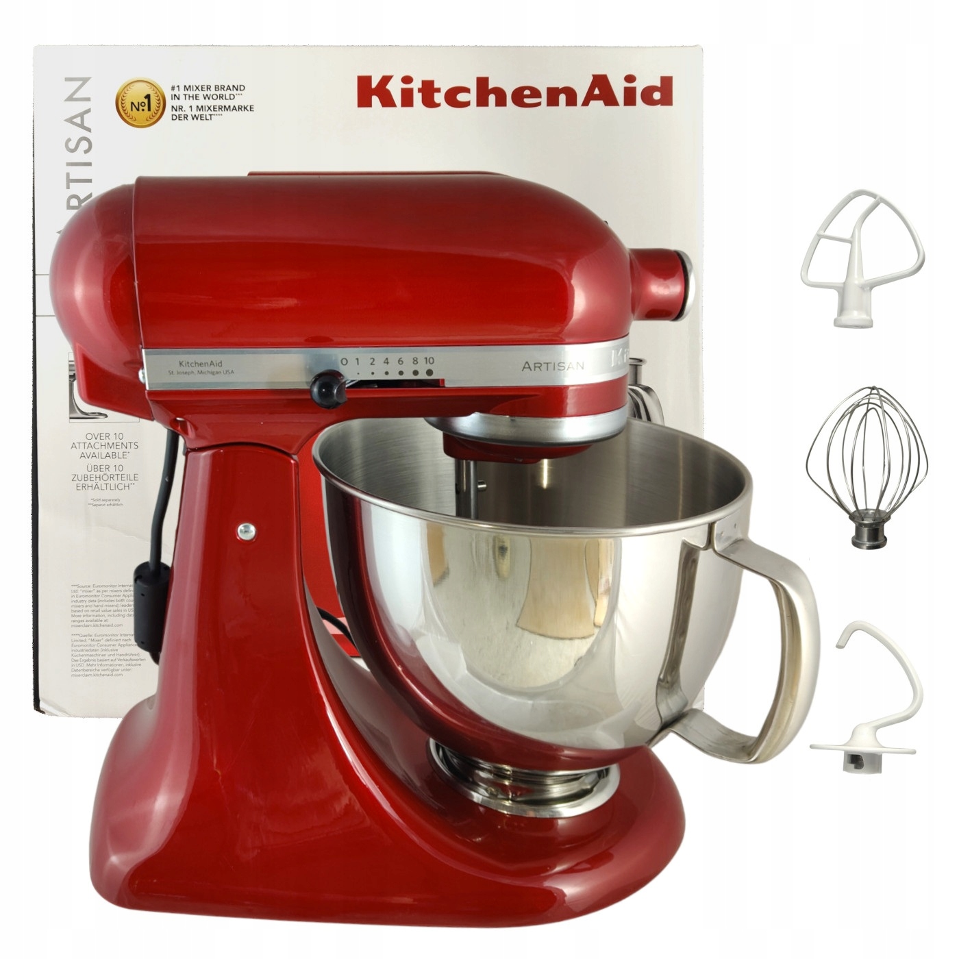 Kuchynský robot KitchenAid Artisan 5KSM125EER červený