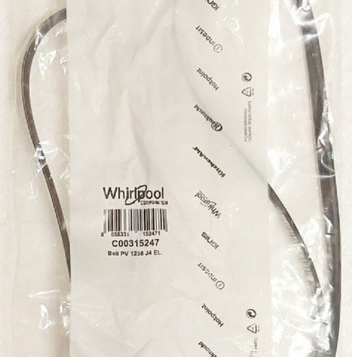 NOWY ORYGINALNY PASEK PRALKI WHIRLPOOL 4PJE1236 EAN (GTIN) 8058331152471