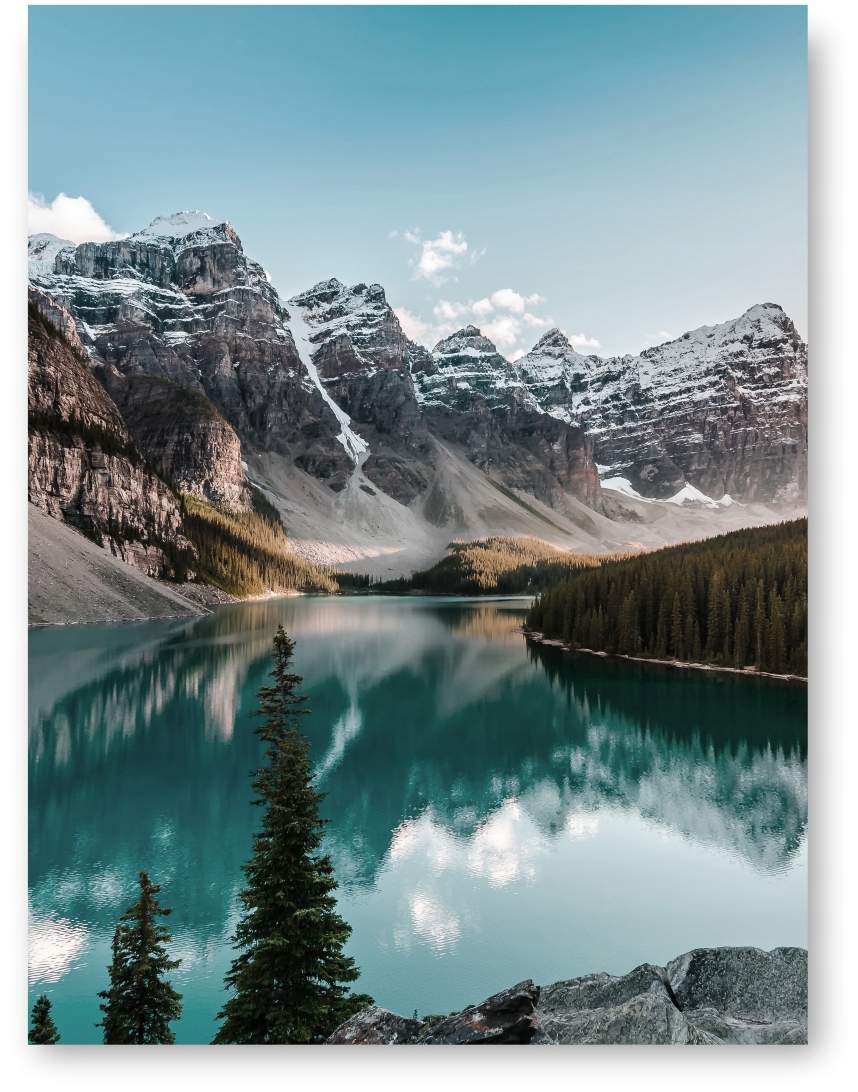 JEZIORO GÓRY plakat obraz 30x40cm #124