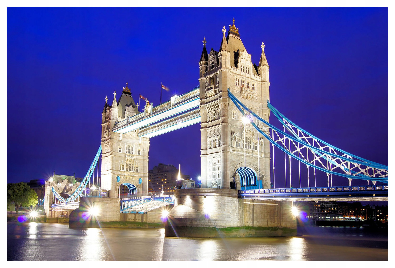 Fototapeta Tower Bridge v noci Londýn Anglie městská krajina 254x184 lepidlo