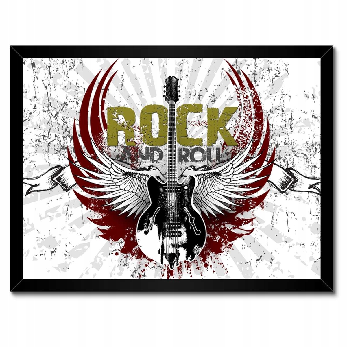 Plakáty v rámu 40x30 Rock And Roll Kytara