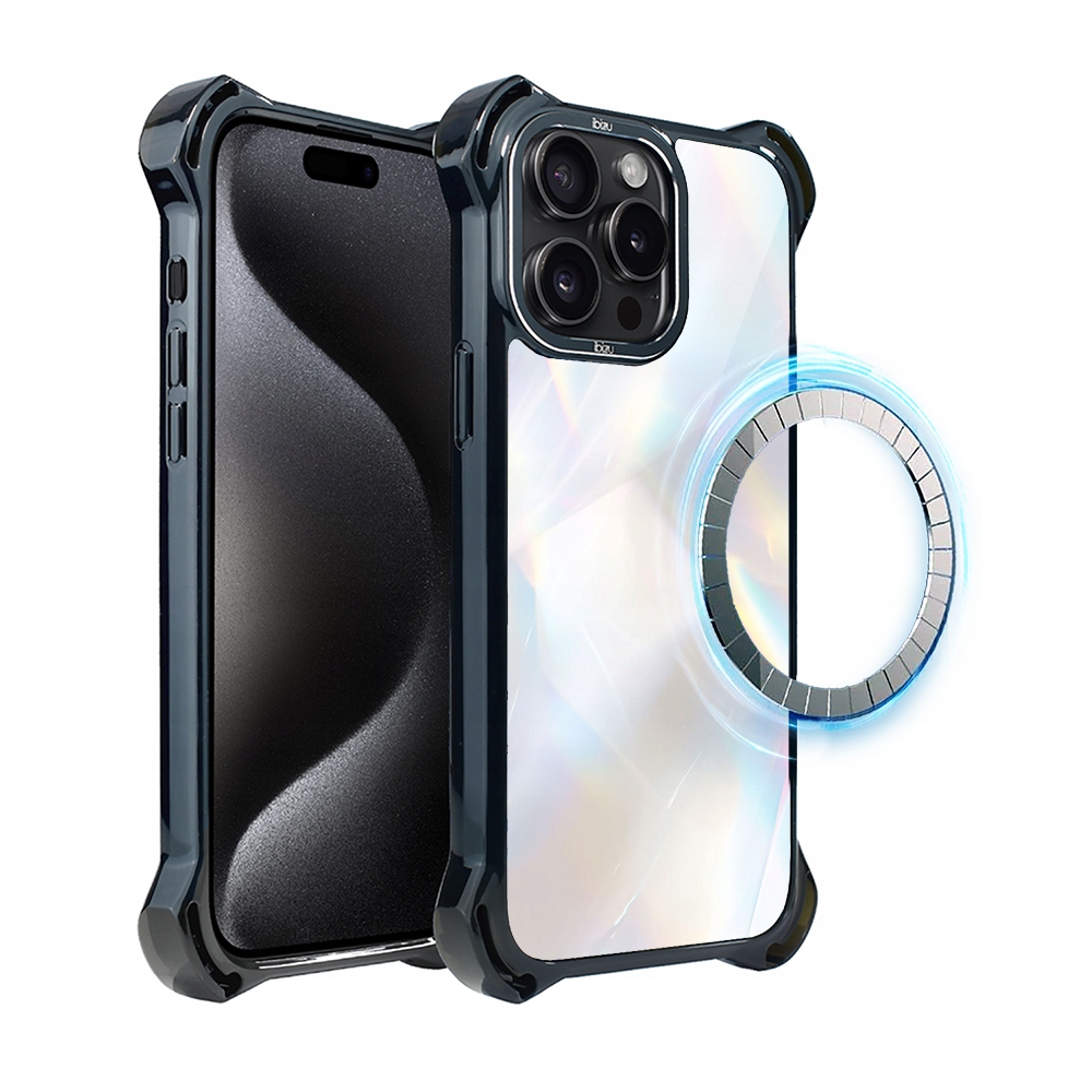 Pouzdro pro iPhone 15 Pro Ibizu DropGuard Ultra s MagSafe a opálovým diamantem