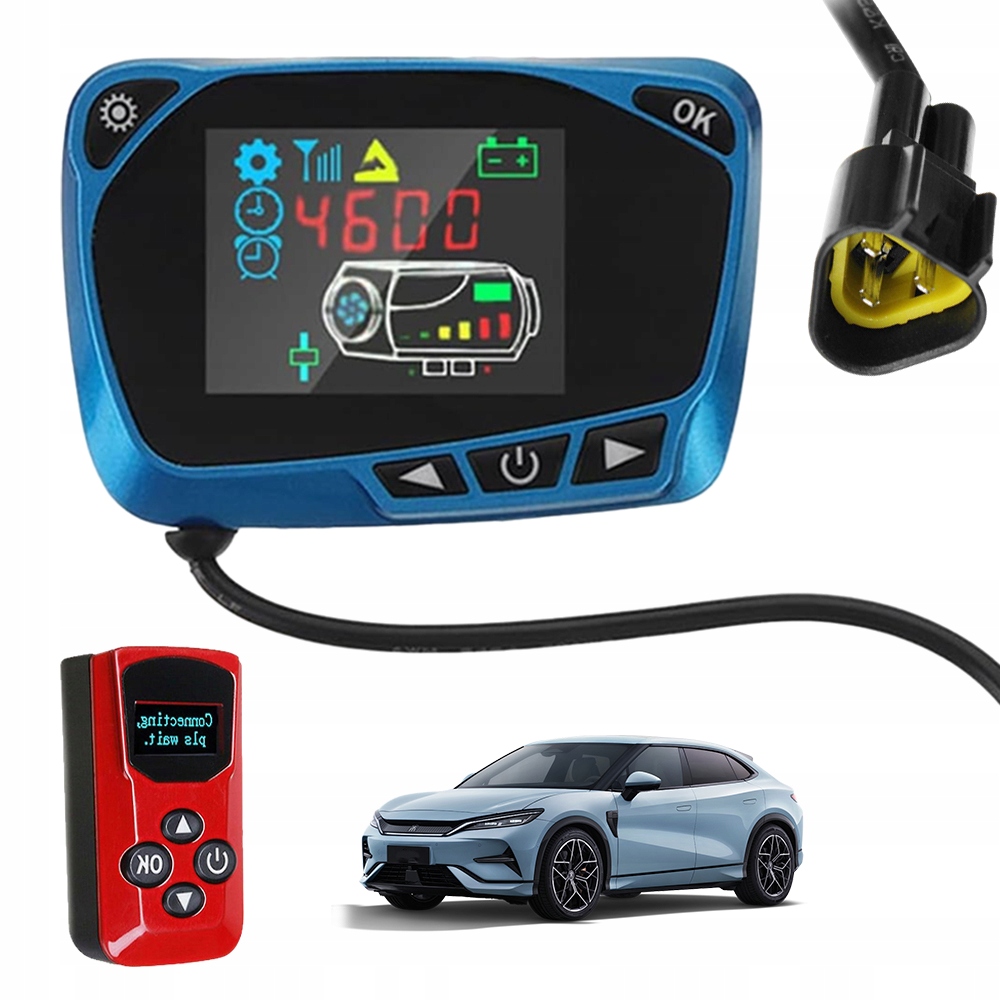 LCD Ovladač Pro Nezávislé Topení 12V 24V Dálkové Ovládání, Časovač, Displej