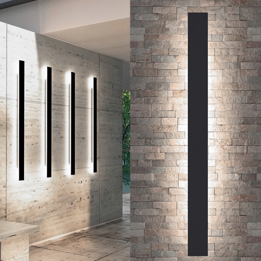 Lampa Kinkiet Led Elewacyjna Zewnętrzna Długa 100CM 32W bialy zimny