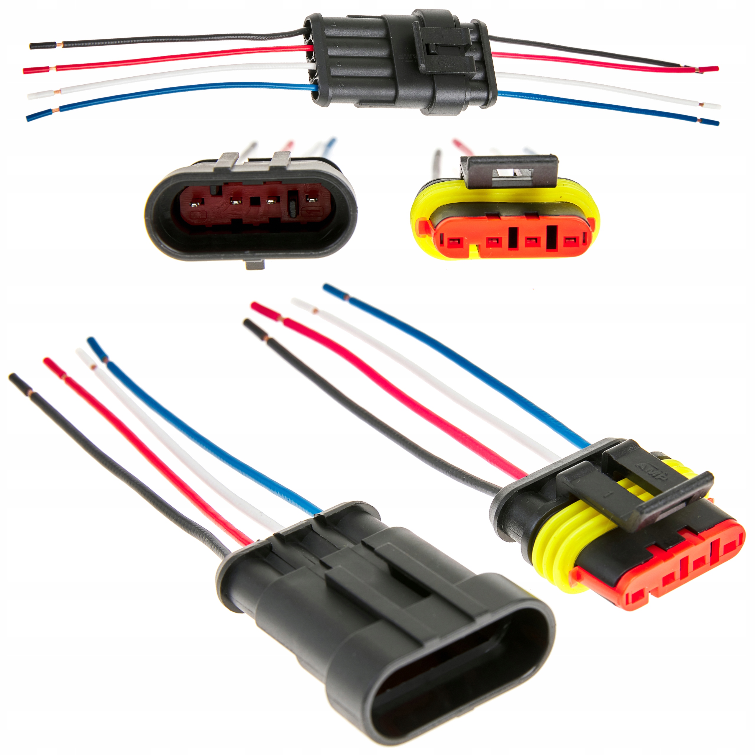 KOSTKA WTYK SUPERSEAL ZŁĄCZE HERMETYCZNE 4 PINOWE