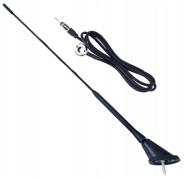 

Antena Samochodowa 40 CM 52° Maszt Bat Przewód Uni