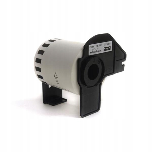 Etikety JetWorld Náhradní Brother Dk Černá na Žluté 62 mm*15.24 m DK22606