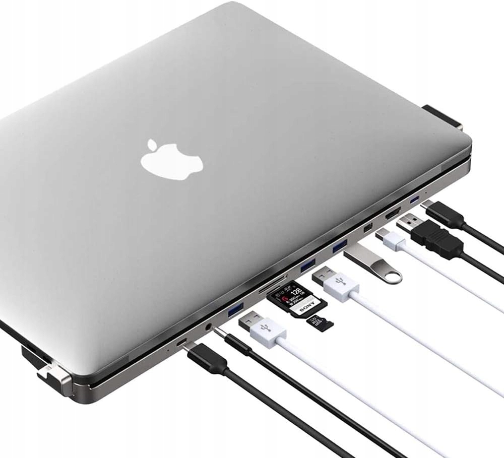 Stacja dokująca USB C Ultra 10 w 1 hub do MacBooka Pro 13 cali DGRule