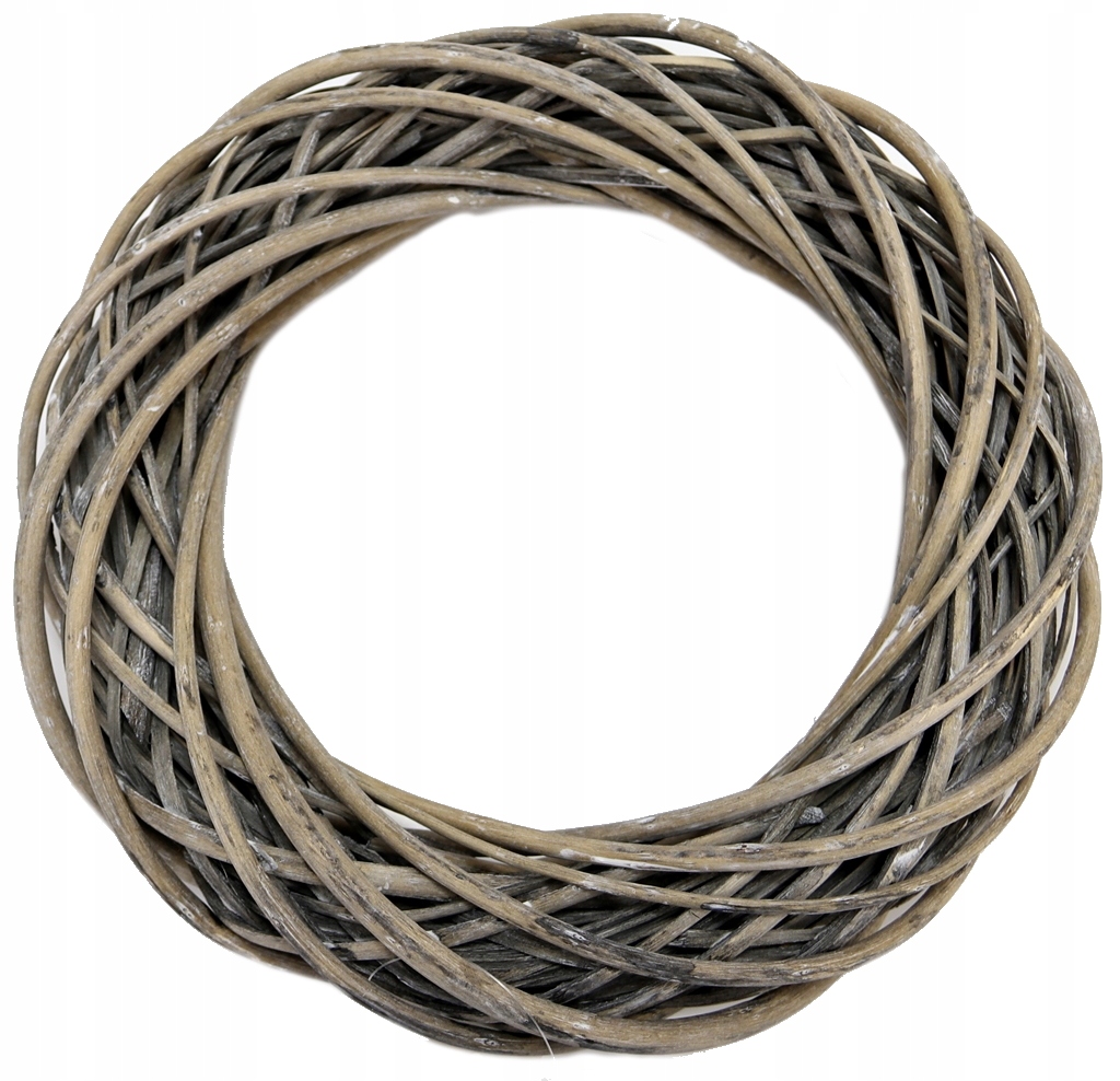 

Wianek Wiklinowy szary przecierany średn. 30cm