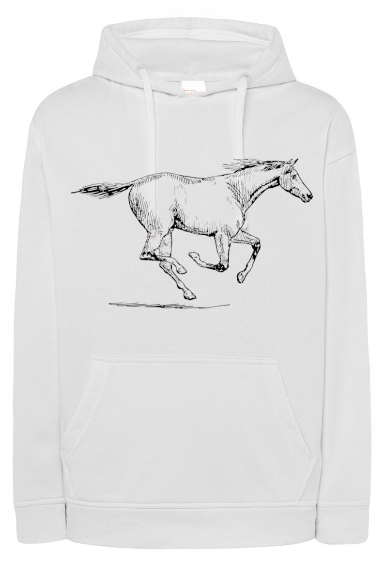 Pánská mikina s potiskem cválajícího koně vel. M