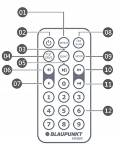 RADIOODTWARZACZ BLAUPUNKT HR5BR BUDZIK PILOT Model HR5BR