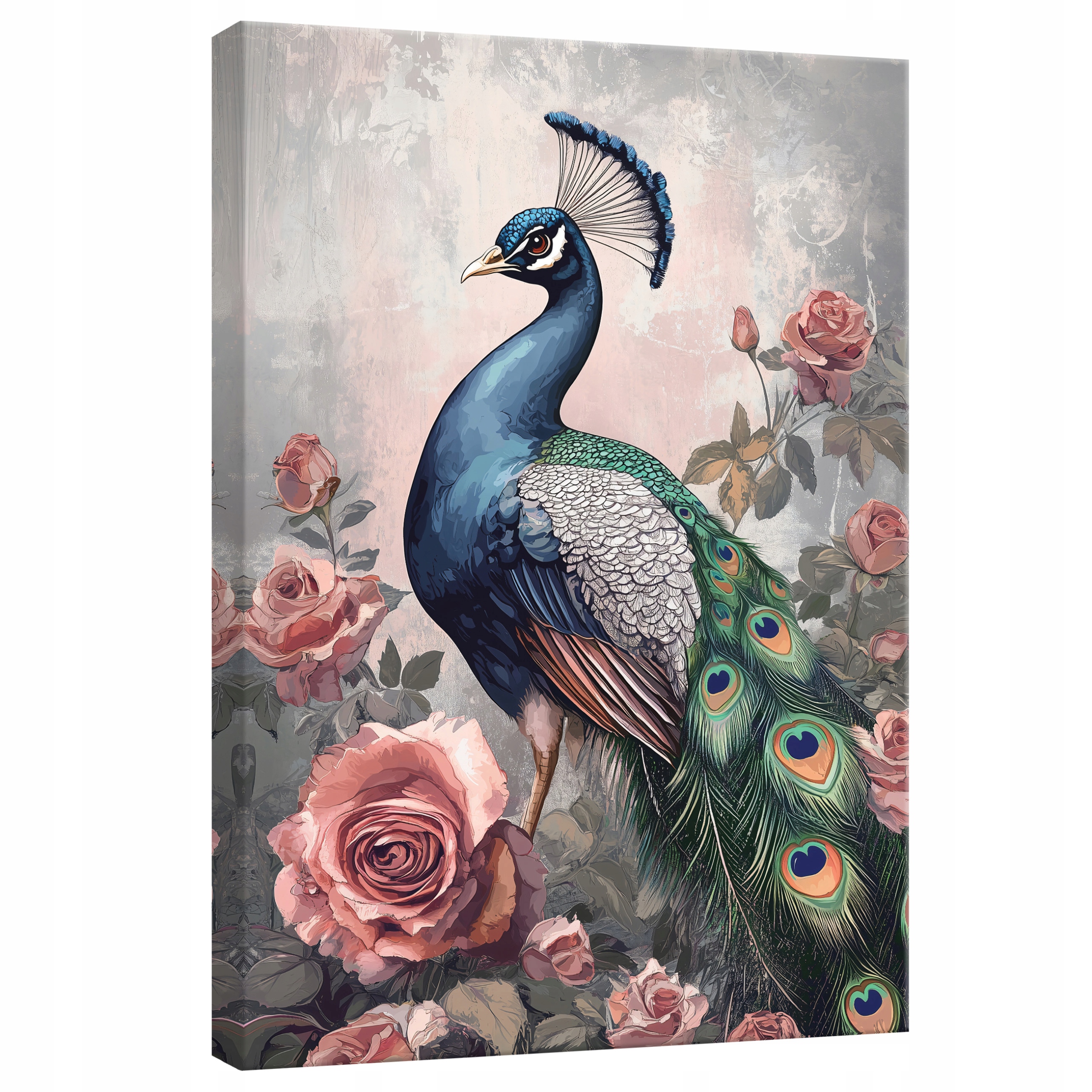 Obraz 80x120 Růže elegance krása modrá textura flóra umění