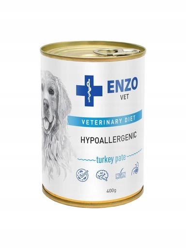 5 x Enzo Vet Hypoallergenní hypoallergická dieta s krůtím masem pro psy 400 g