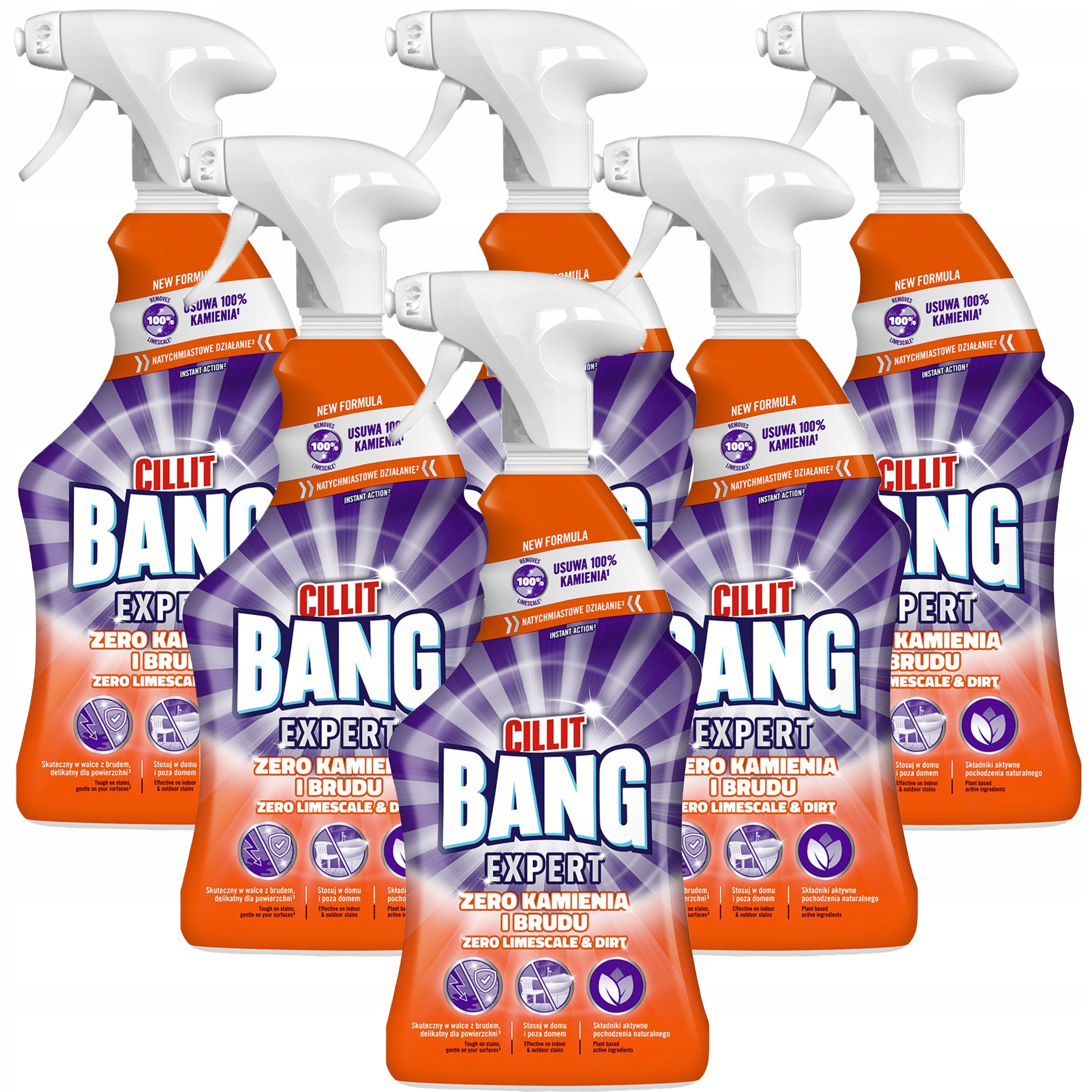 Levně 6 x Cillit Bang Zero Kamenný sprej do sprchových koutů a van