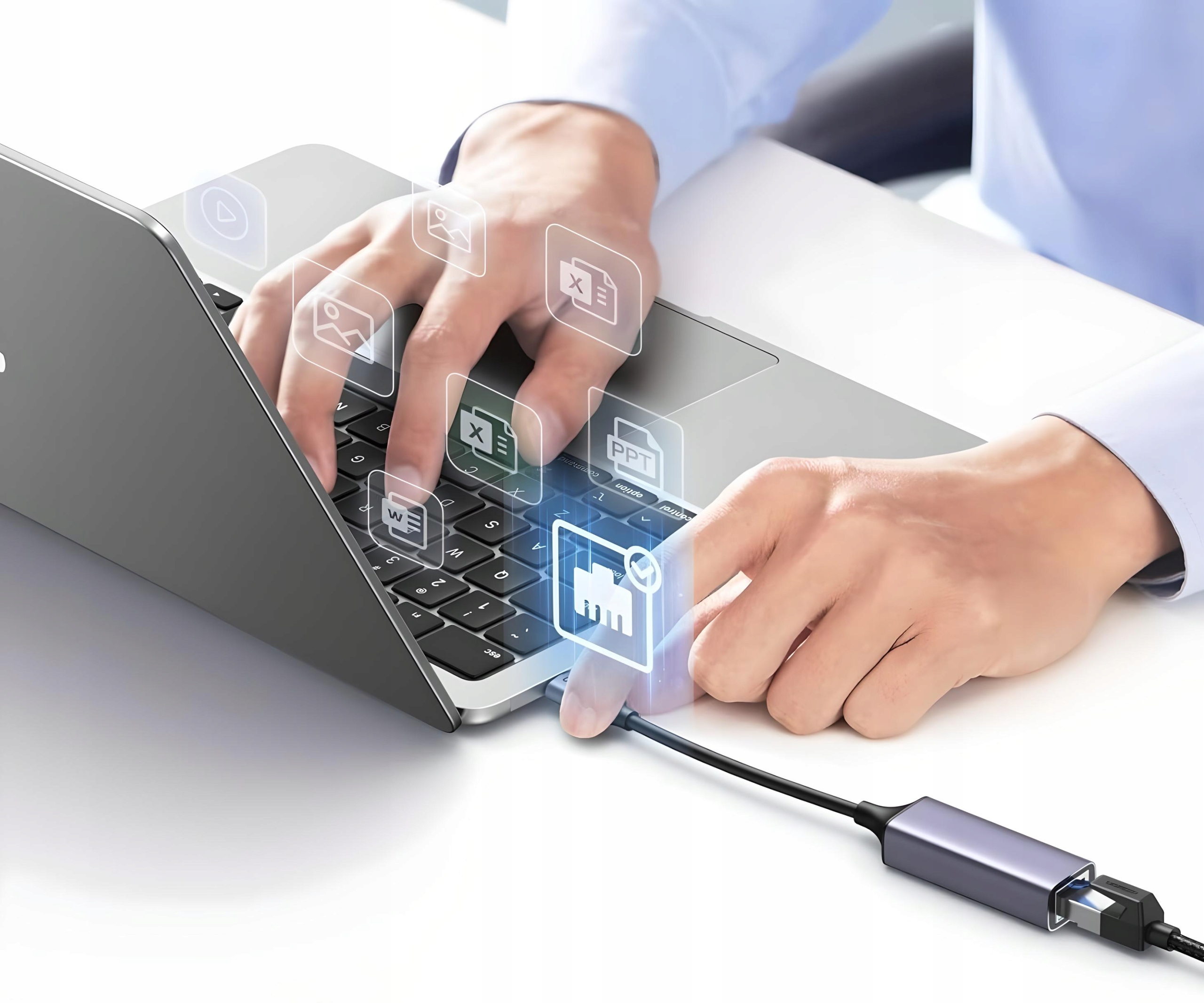 SÍŤOVÝ ADAPTÉR USB-C SÍŤOVÁ KARTA LAN RJ45 1000MBPS Ethernet Gigabit Druh portů Ethernet (RJ-45)