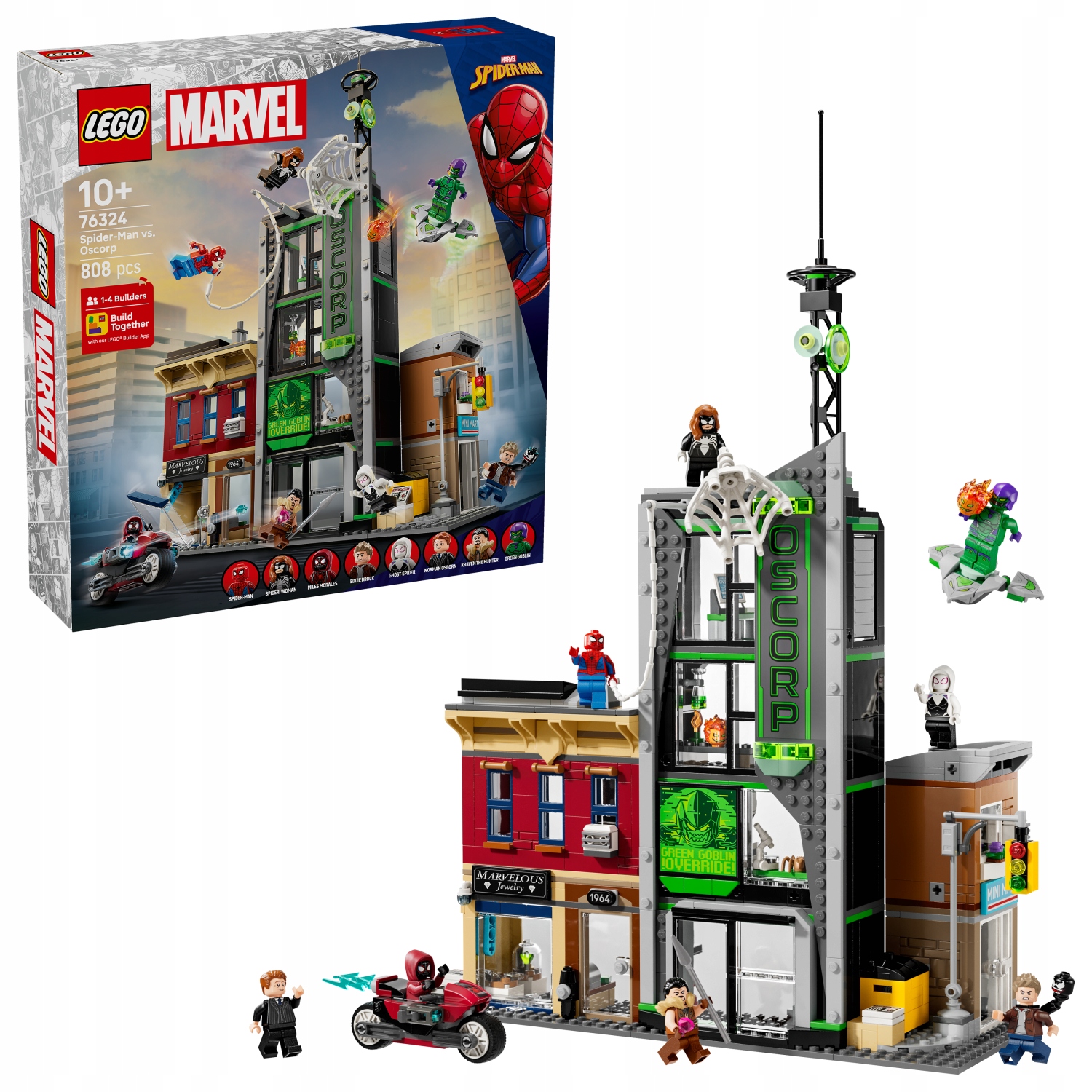 Lego Marvel 76324 Spider-Man vs. Oscorp