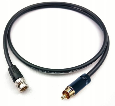 Sommer video kabel 75Ohm Hd-sdi Bnc na Rca 25 m