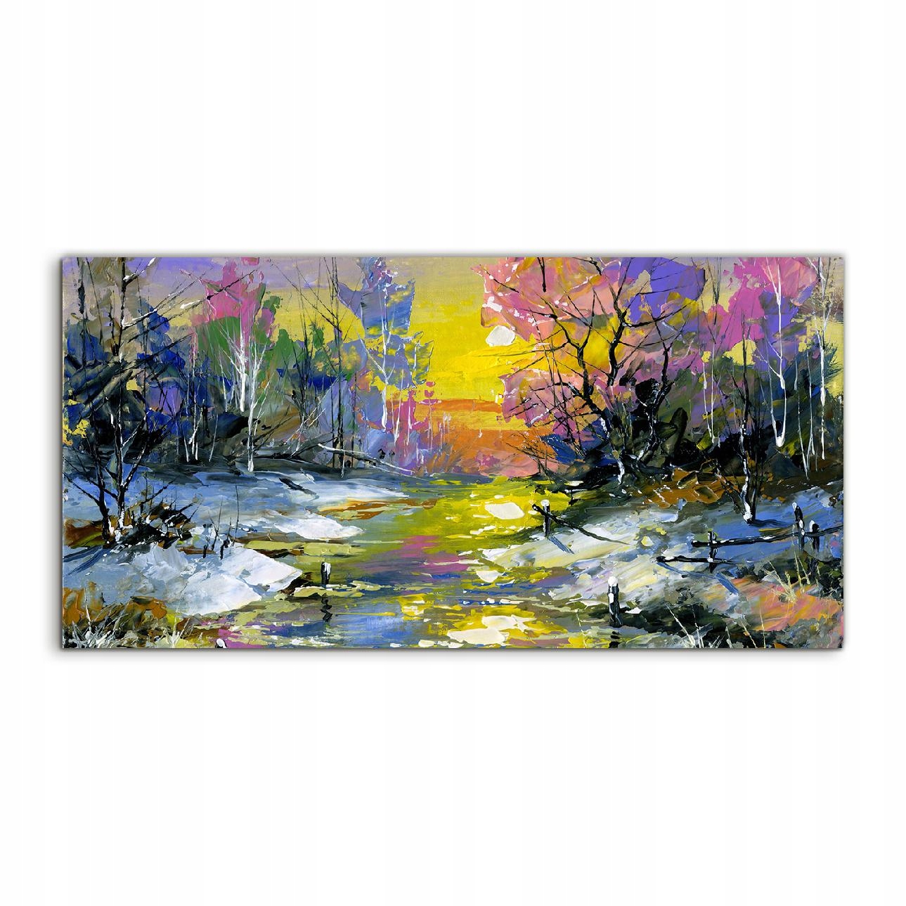 

Obraz akrylowy 100x50 ścienny Zima Rzeka Krajobraz