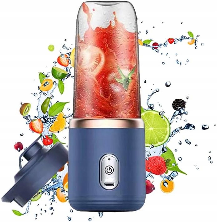 BEZPRZEWODOWY PRZENOŚNY BLENDER TURYSTYCZNY KEMPING 400ML 2 KUBKI