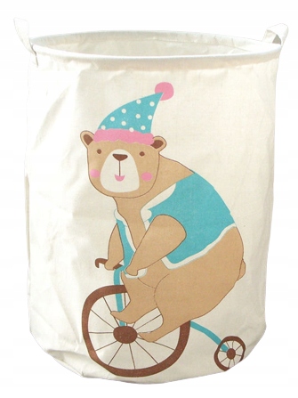 POJEMNIK KOSZ WOREK NA ZABAWKI WZORY BARYŁKI MIŚ