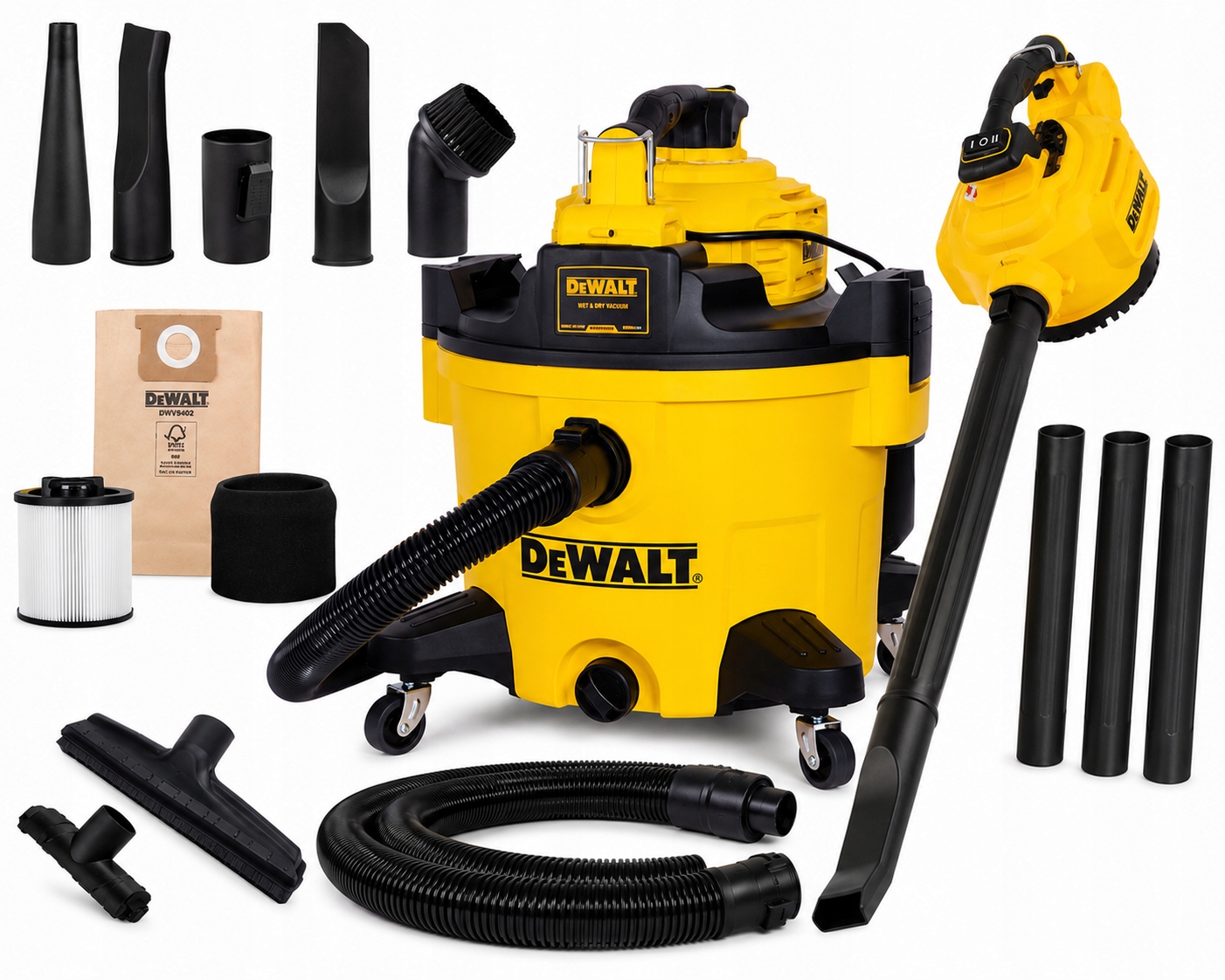 Odkurzacz Przemysłowy Dewalt DXV234P 34L Sucho Mokro Dmuchawa Hepa