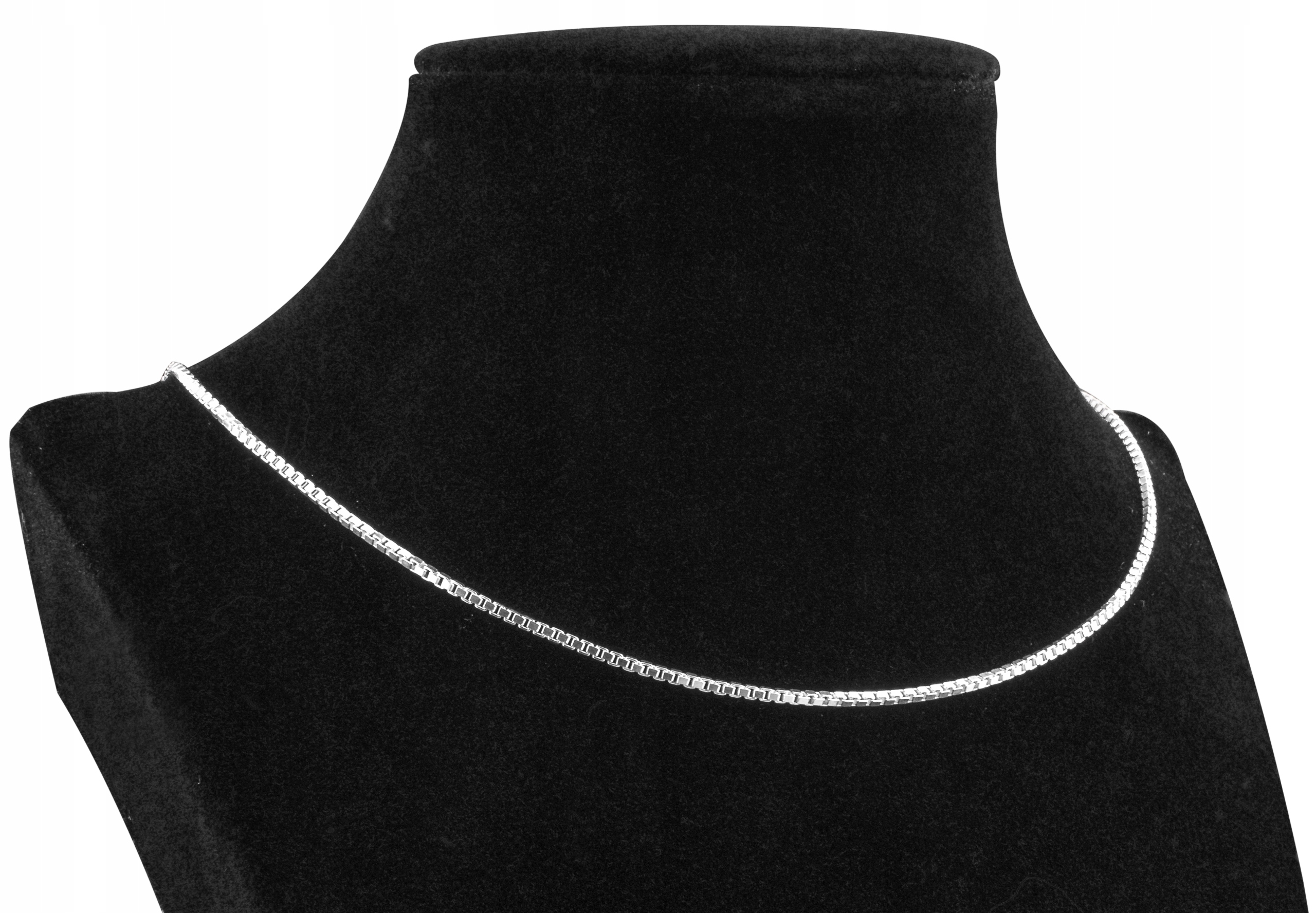 Stříbrný Řetízek Ag 925 Benátská Kostka 55 CM Ag 925 Medailon Přívěsek