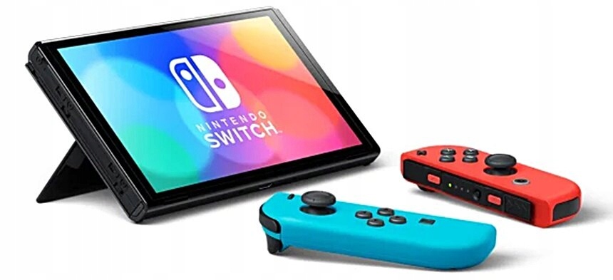 Konsola NINTENDO Switch Oled Czerwono-niebieska Gry w zestawie nie
