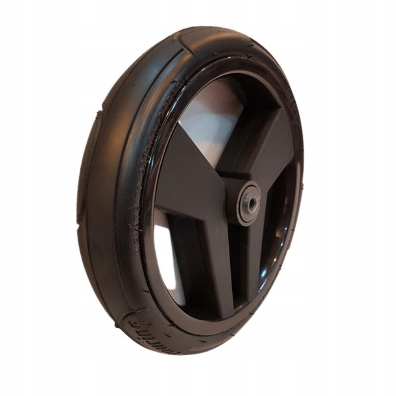 Kółko do wózka JUNAMA, przód, żelowe, czarne, opona touring