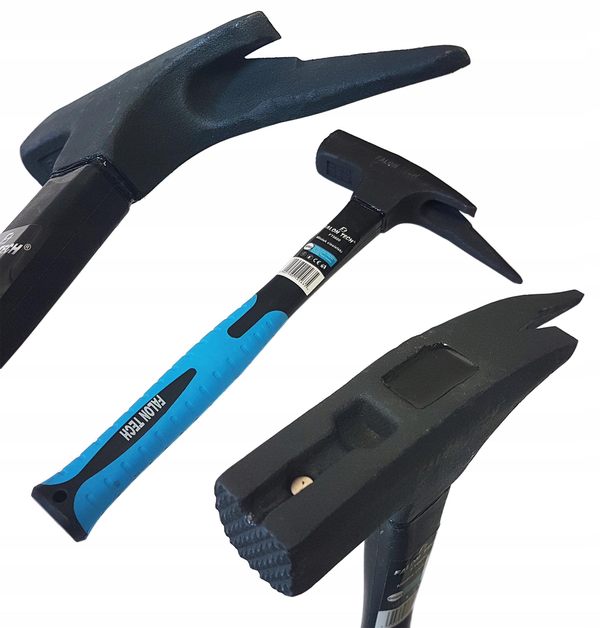 

Mocny Młotek Ciesielski Dekarski Fiberglass 600G