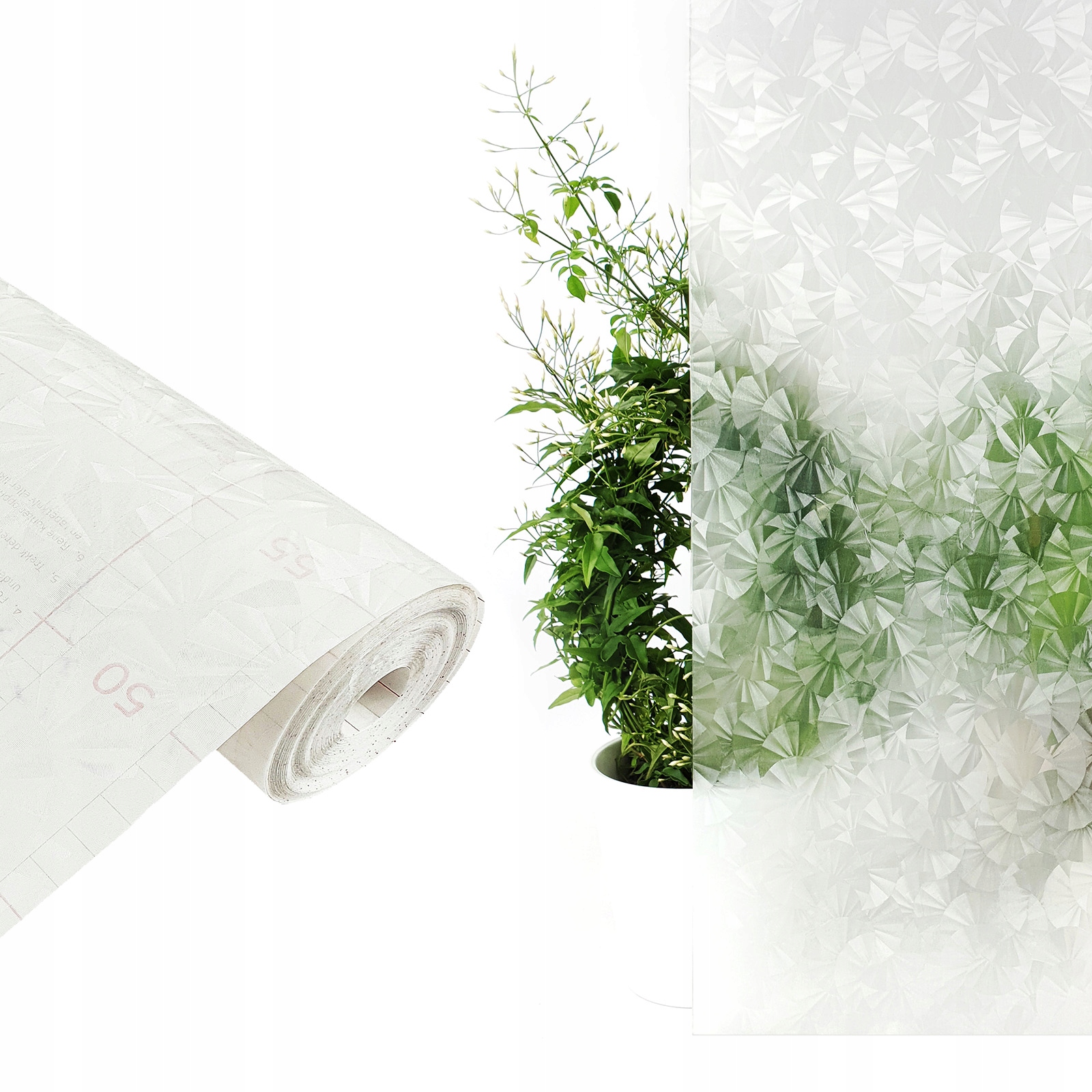 Fólie Okenní polomatná se vzorem Samolepicí dýha na okno Sklo 90 cm